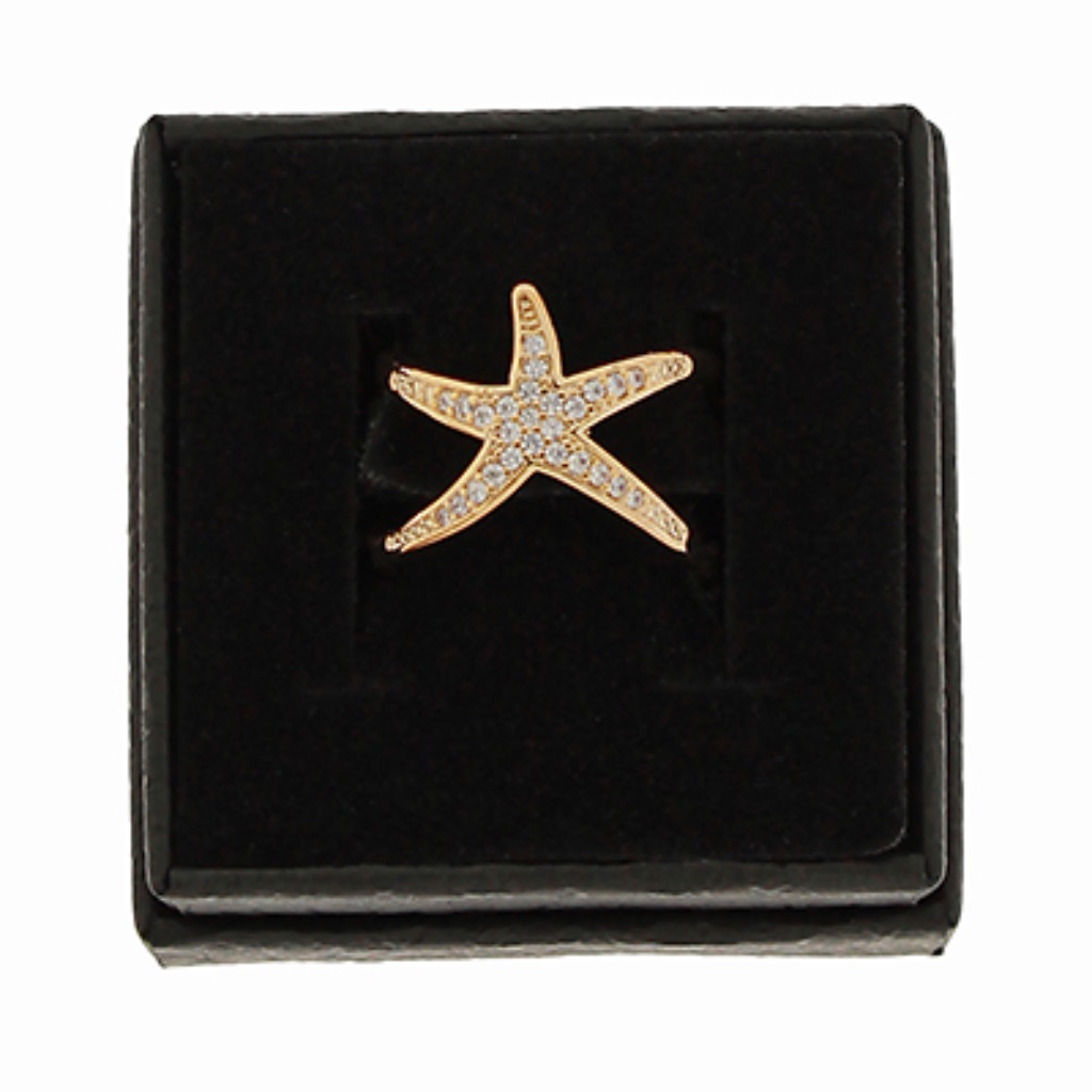 Cz Starfish Ring 59$